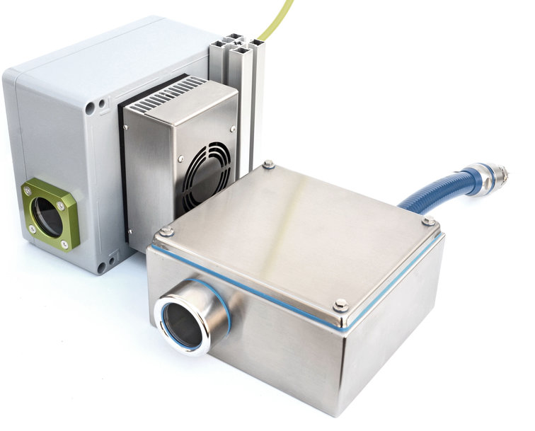 Temperature-controlled and hygienic protective camera enclosures for Specim FX10 and FX17